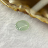 ICY Type A Faint Green Jadeite Cabochon 4.35ct 11.1 by 9.5 by 4.4mm - Huangs Jadeite and Jewelry Pte Ltd