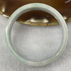 Type A Sky Blue and Lavender Jade Jadeite Flat Bangle 29.39g inner Dia 52.2mm 13.1 by 4.0mm (Very Slight External Rough) - Huangs Jadeite and Jewelry Pte Ltd
