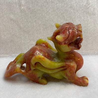 Antique Jade Gu Yu Pixiu Display - 204.51g 100.0 by 39.2 by 74.3mm - Huangs Jadeite and Jewelry Pte Ltd