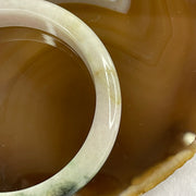 Type A Lavender and Green Piao Hua with Yellow Patches Jade Jadeite Bangle 57.32g inner Dia 57.3mm 12.9 by 8.6mm (External Rough) - Huangs Jadeite and Jewelry Pte Ltd