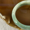 Type A Green Jade Jadeite Oval Bangle 48.81g inner Dia 53.3mm 14.2 by 7.7mm - Huangs Jadeite and Jewelry Pte Ltd