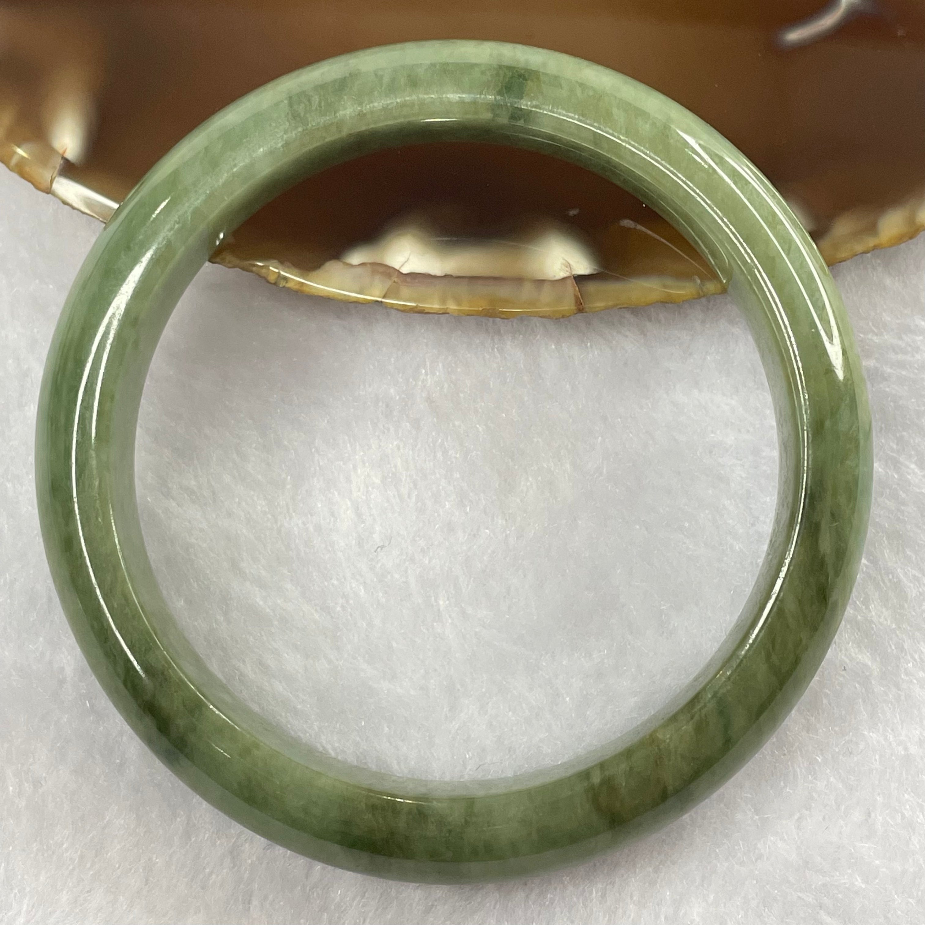 Emerald green store jade bangle