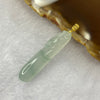 18k yellow gold Type A ICY Piao Hua Jadeite Deer Pendant Signifies Road to Success 3.94g 41.8 by 8.2 by 5.9mm - Huangs Jadeite and Jewelry Pte Ltd