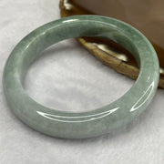 Type A Two-Tone Green Jade Jadeite Bangle 60.24g inner Dia 57.6mm 11.2 by 9.0mm (Internal Lines) - Huangs Jadeite and Jewelry Pte Ltd