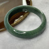 Type A Full Intense Green Jade Jadeite Bangle 54.24g inner Dia 56.8mm 13.7 by 7.8mm (Slight Internal Line) - Huangs Jadeite and Jewelry Pte Ltd