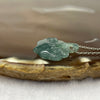Type A Semi Icy Blueish Green Jade Jadeite Ruyi Pendant - 4.51g 21.9 by 18.2 by 5.6mm - Huangs Jadeite and Jewelry Pte Ltd