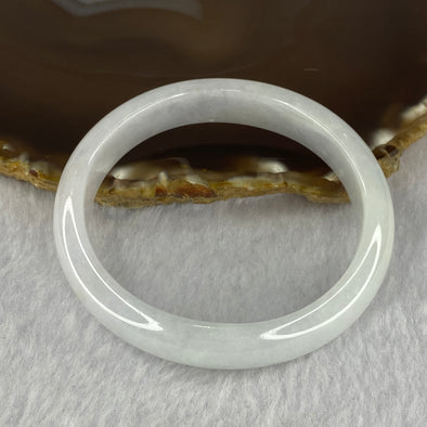 Type A Faint Lavender Jadeite Bangle 38.27g inner diameter 53.7mm 12.1 by 6.4mm (close to perfect) - Huangs Jadeite and Jewelry Pte Ltd