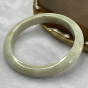 Type A Green and Lavender Jade Jadeite Bangle 40.13g inner Dia 56.6mm 9.7 by 7.8mm (Slight External Rough) - Huangs Jadeite and Jewelry Pte Ltd