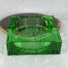 Liuli Crystal Hua Kai Fu Gui Prosperity Ash Tray 497.1g 94.1 by 90.5 by 31.4mm - Huangs Jadeite and Jewelry Pte Ltd