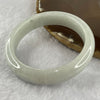 Type A Faint Green Jade Jadeite Bangle 76.69g inner Dia 61.2mm 14.9 by 8.9mm (Internal Lines) - Huangs Jadeite and Jewelry Pte Ltd