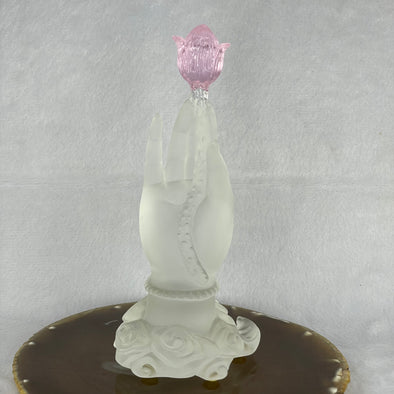 Liuli Crystal Midas Touch 358.8g 72.2 by 50.7 by 145.0mm - Huangs Jadeite and Jewelry Pte Ltd
