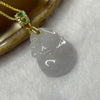 Type A Lavender Jade Jadeite Hulu Pendant - 4.87g 23.8 by 18.1 by 6.1mm - Huangs Jadeite and Jewelry Pte Ltd