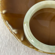 Type A Green with Red Patches Jade Jadeite Bangle 59.78g inner Dia 59.5mm 13.7 by 7.9mm (Slight External Rough) - Huangs Jadeite and Jewelry Pte Ltd