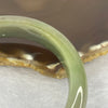 Type A Green Yellow Jadeite Bangle 55.49g inner diameter 55.1mm by 12.8 by 8.7mm (very slight internal line) - Huangs Jadeite and Jewelry Pte Ltd
