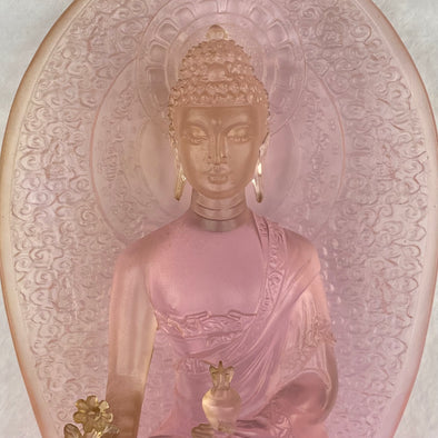 Liuli Crystal Buddha Display 2,884.7g 164.0 by 126.5 by 220.0mm - Huangs Jadeite and Jewelry Pte Ltd