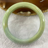 Type A Yellow and Apple Green with Sky Blue Jade Jadeite Bangle 66.40g inner Dia 53.9mm 15.6 by 8.8mm (Slight Internal Line) - Huangs Jadeite and Jewelry Pte Ltd