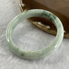Type A Light Green with Dark Green Piao Hua Jade Jadeite Bangle 41.82g inner Dia 56.6mm 10.0 by 7.8mm (External Rough) - Huangs Jadeite and Jewelry Pte Ltd