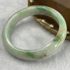 Type A Green, Lavender with Brown Patches Jade Jadeite Bangle 56.07g inner Dia 56.9mm 13.1 by 8.1mm (Slight External Rough) - Huangs Jadeite and Jewelry Pte Ltd