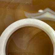 Type A Lavender and Green Piao Hua with Yellow Patches Jade Jadeite Bangle 57.32g inner Dia 57.3mm 12.9 by 8.6mm (External Rough) - Huangs Jadeite and Jewelry Pte Ltd