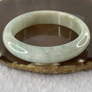 Type A Green with Red Patches Jade Jadeite Bangle 59.78g inner Dia 59.5mm 13.7 by 7.9mm (Slight External Rough) - Huangs Jadeite and Jewelry Pte Ltd