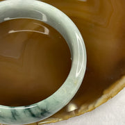 Type A Lavender and Green Piao Hua Jade Jadeite Bangle 60.66g inner Dia 55.3mm 15.6 by 7.8mm (Slight External Rough) - Huangs Jadeite and Jewelry Pte Ltd