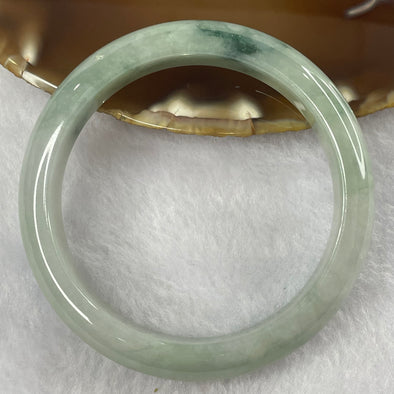 Type A Jelly Green and Lavender Jade Jadeite Bangle 47.50g inner Dia 54.5mm 11.8 by 7.3mm (Slight External Rough) - Huangs Jadeite and Jewelry Pte Ltd