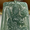 Type A Semi Icy Blueish Green Jade Jadeite Guan Yin Pendant - 31.47g 58.4 by 37.2 by 6.6 mm - Huangs Jadeite and Jewelry Pte Ltd