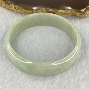 Type A Green Lavender Jadeite Bangle 28.40g inner diameter 52.4mm 14.3 by 4.0mm (slight external line) - Huangs Jadeite and Jewelry Pte Ltd