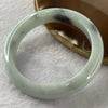 Type A Green with Grey Piao Hua Jade Jadeite Bangle 55.38g inner Dia 56.4mm 12.0 by 8.4mm - Huangs Jadeite and Jewelry Pte Ltd