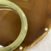 Type A Full Green Jade Jadeite Bangle 53.34g inner Dia 56.9mm 12.3 by 8.0mm (External Rough) - Huangs Jadeite and Jewelry Pte Ltd