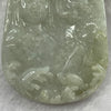 Type A Faint Green Jade Jadeite Guan Yin Pendant - 19.71g 52.5 by 38.2 by 5.6mm - Huangs Jadeite and Jewelry Pte Ltd