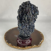 Natural-Black-Moissanite-Rough-Display-with-Wooden-Stand-367.75g-79.0-by-77.0-by-145.8mm