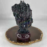 Natural-Black-Moissanite-Rough-Display-with-Wooden-Stand-280.79g-71.5-by-54.0-by-136.0mm