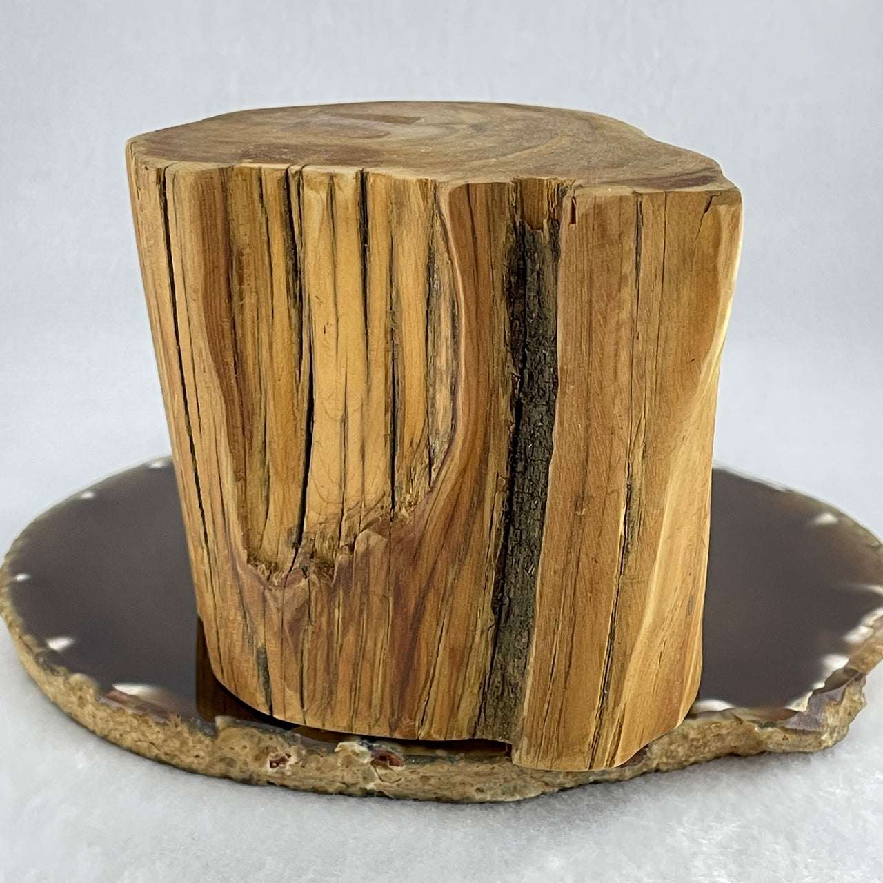 Natural Yabai Wood Block 288.41g 99.3 by 73.9 by 80.7mm