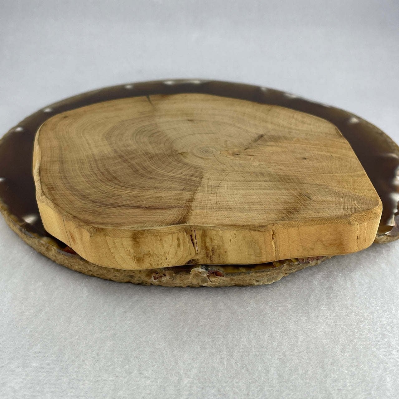 Natural Yabai Wood Block 90.64g 111.8 by 96.2 by 15.4mm
