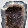 Special Natural Amethyst with Golden Rutile and Silver Particles Display Pair with Wooden Stand - 25.1kg - Huangs Jadeite and Jewelry Pte Ltd