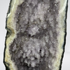 Unique Cave Like Formation (Lime Stone Look) Natural Amethyst Display Wooden Stand - 33.8kg 705 by 270 by 330mm - Huangs Jadeite and Jewelry Pte Ltd