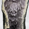 Unique Cave Like Formation (Lime Stone Look) Natural Amethyst Display Wooden Stand - 33.8kg 705 by 270 by 330mm - Huangs Jadeite and Jewelry Pte Ltd