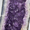 Unique Natural Amethyst with Silver Crystal at the bottom as Treasurers Gold Display Wooden Stand - 49.0kg 1020 by 310 by 330mm - Huangs Jadeite and Jewelry Pte Ltd