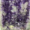 Natural Amethyst with Large Multiple Calcite for Ultimate Prosperity Display Wooden Stand - 14.2kg 660 by 270 by 180mm - Huangs Jadeite and Jewelry Pte Ltd