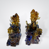 Liu Li Crystal Pair of Pixiu Display - L: 2174g 190 by 70 by 170mm R: 2061g 195 by 85 by 190mm - Huangs Jadeite and Jewelry Pte Ltd