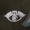 Sliver Plated Copper Zirconia Eyelash - Huangs Jadeite and Jewelry Pte Ltd