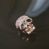 Rose Gold Plated Copper Zirconia Skull - Huangs Jadeite and Jewelry Pte Ltd