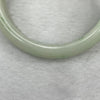 Type A Faint Green Jadeite Bangle 63.51g inner diameter 58.6mm 14.2 by 7.8mm - Huangs Jadeite and Jewelry Pte Ltd