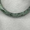 Type A Grey and Green Jadeite Bangle 52.0g inner diameter 57.6mm 13.9 by 7.2mm - Huangs Jadeite and Jewelry Pte Ltd