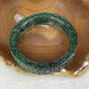 Type A Old Mine Green Jadeite Bangle 70.05g inner diameter 58.1mm 14.0 by 8.3mm - Huangs Jadeite and Jewelry Pte Ltd