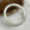 Type A Faint Green Jadeite Bangle 53.61g inner diameter 57.5mm 13.0 by 7.5mm - Huangs Jadeite and Jewelry Pte Ltd