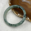 Type A Semi Icy Blueish Green Jadeite Bangle 49.29g inner diameter 57.9mm 12.8 by 7.2mm - Huangs Jadeite and Jewelry Pte Ltd