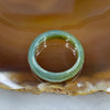 Type A Yellowish Green Jade Jadeite Ring - 2.76g US 8.0 HK 17.5 Inner Diameter 18.3mm Thickness 5.9 by 3.1mm - Huangs Jadeite and Jewelry Pte Ltd