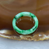 Type A Spicy Green Piao Hua Jade Jadeite Ring - 2.36g US 7.75 HK 17 Inner Diameter 18.1mm Thickness 5.1 by 2.8mm - Huangs Jadeite and Jewelry Pte Ltd